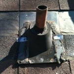 Roof Vent Repair Before & After  plumbing pipe and flashing leak | roof repair atlanta | Echols Roofing