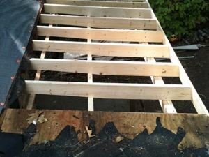 Storm damage causes partial re-roof